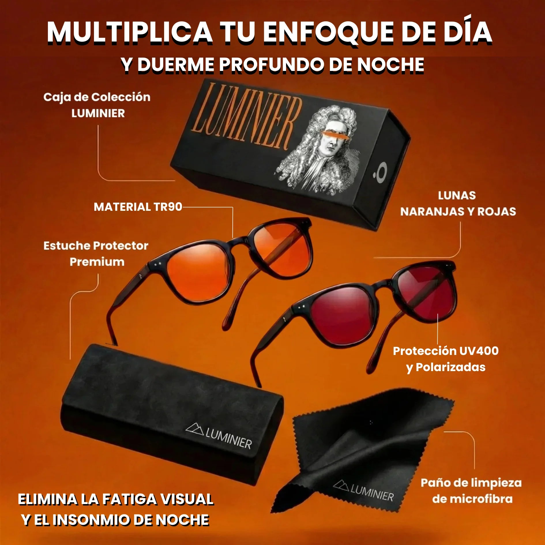 Lentes que bloquean el 99% de la luz azul - SIN MEDIDA